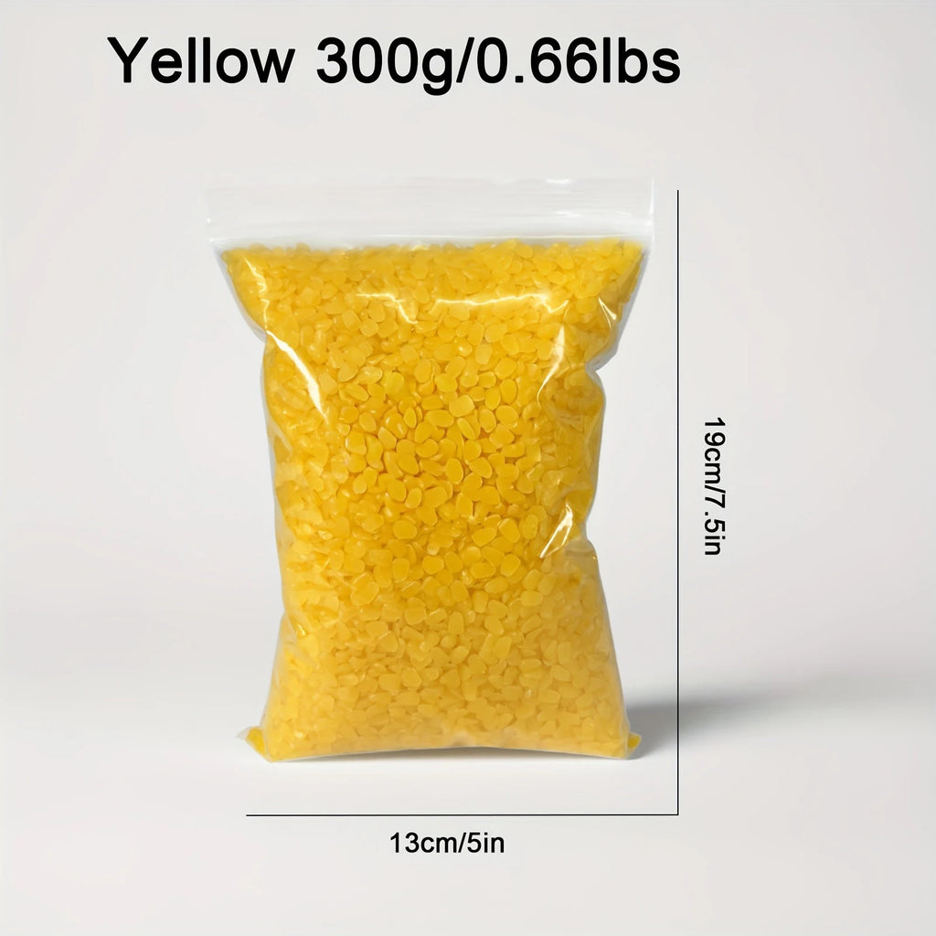 300/600/1200g beeswax, bagged, suitable for handmade candle-making,DIY wax moulds,wax mould materials and festive candle-making