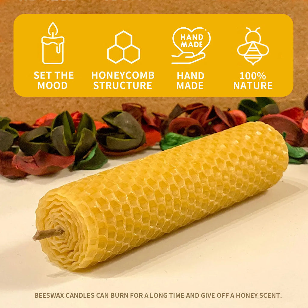 10/20/30pcs Beeswax Sheets Candle Making Craft DIY Kits Honey Candles Maker Full Bees Wax Honeycomb Beekeeping Foundation Sheets