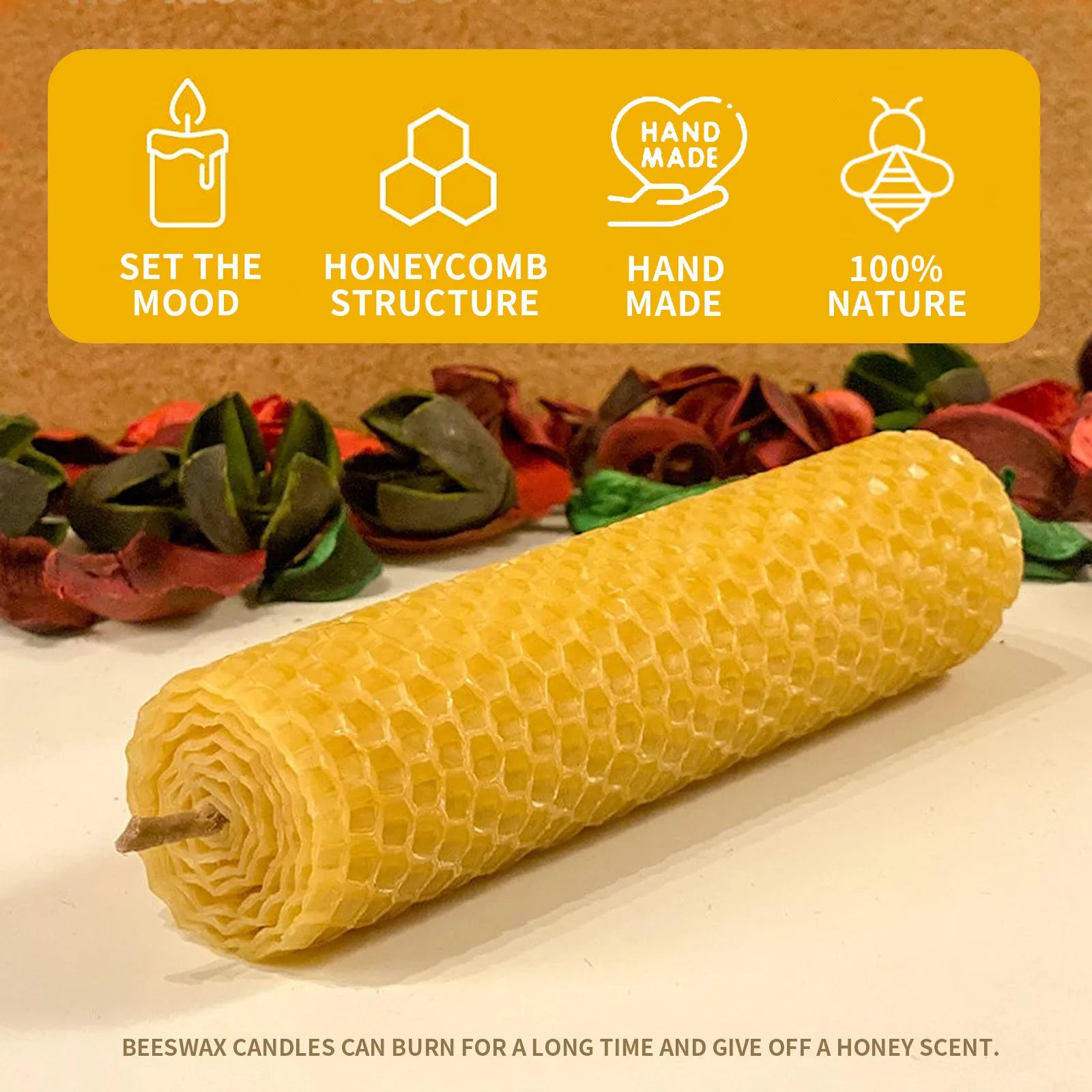 10/20/30pcs Beeswax Sheets Candle Making Craft DIY Kits Honey Candles Maker Full Bees Wax Honeycomb Beekeeping Foundation Sheets