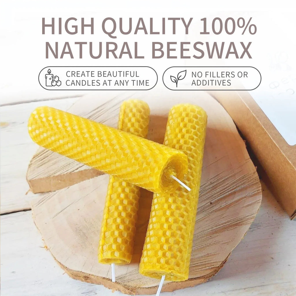 10/20/30pcs Beeswax Sheets Candle Making Craft DIY Kits Honey Candles Maker Full Bees Wax Honeycomb Beekeeping Foundation Sheets