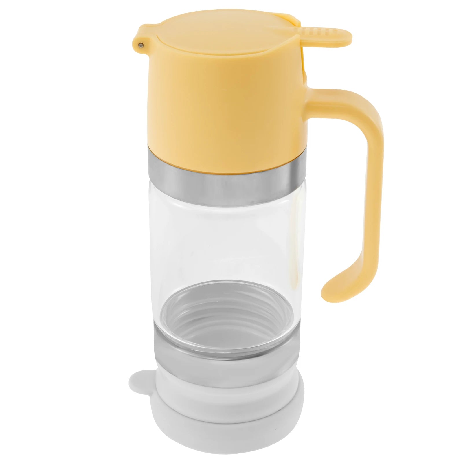 Honey Dispenser Glass Maple Syrup Dispenser with Handle No Drip Honey Dispenser Jar Multifunctional Oil Bottle Kitchen Tool